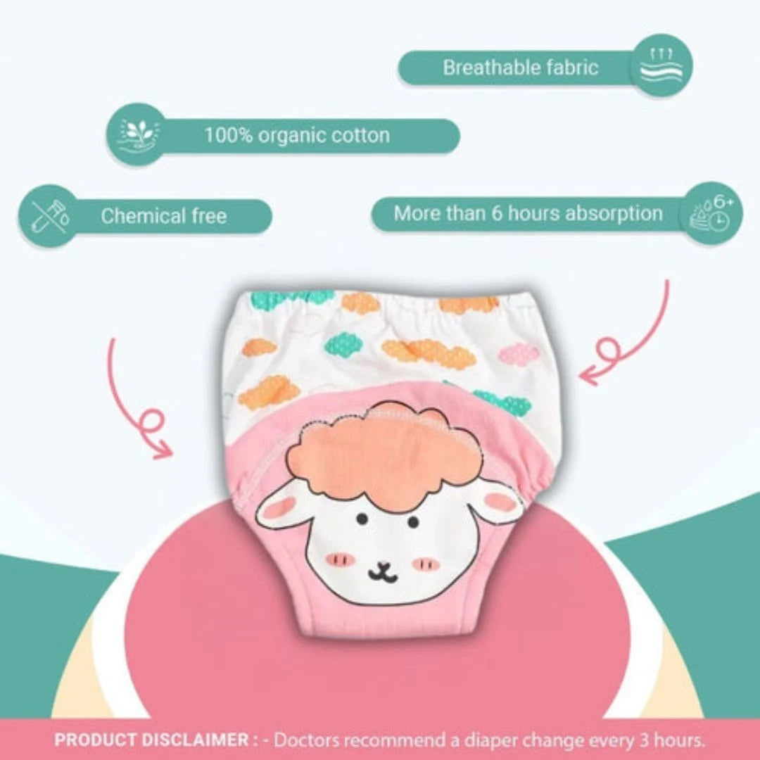 Baby wearing comfortable cloth diaper