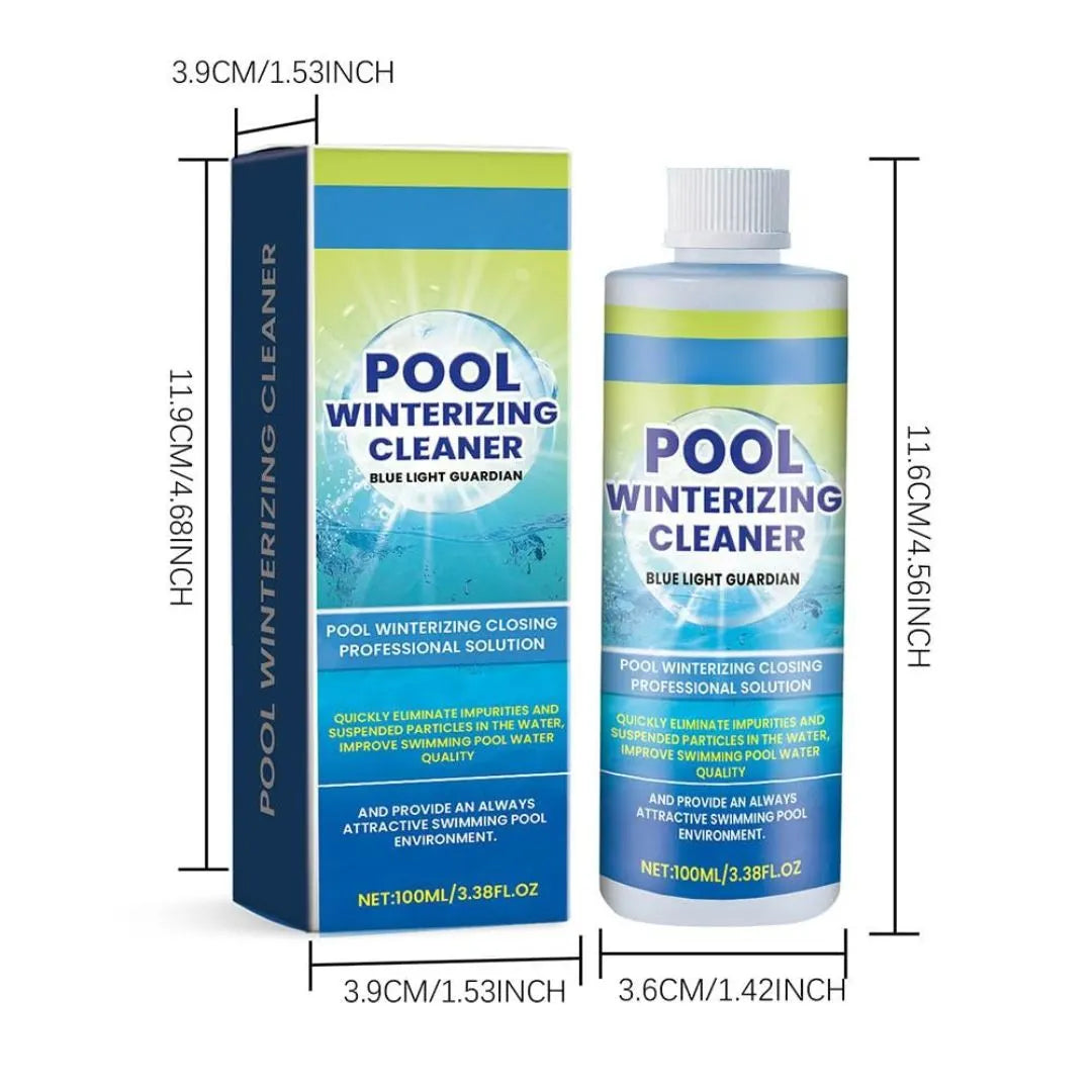 Crystal clear pool after cleaning fluid treatment