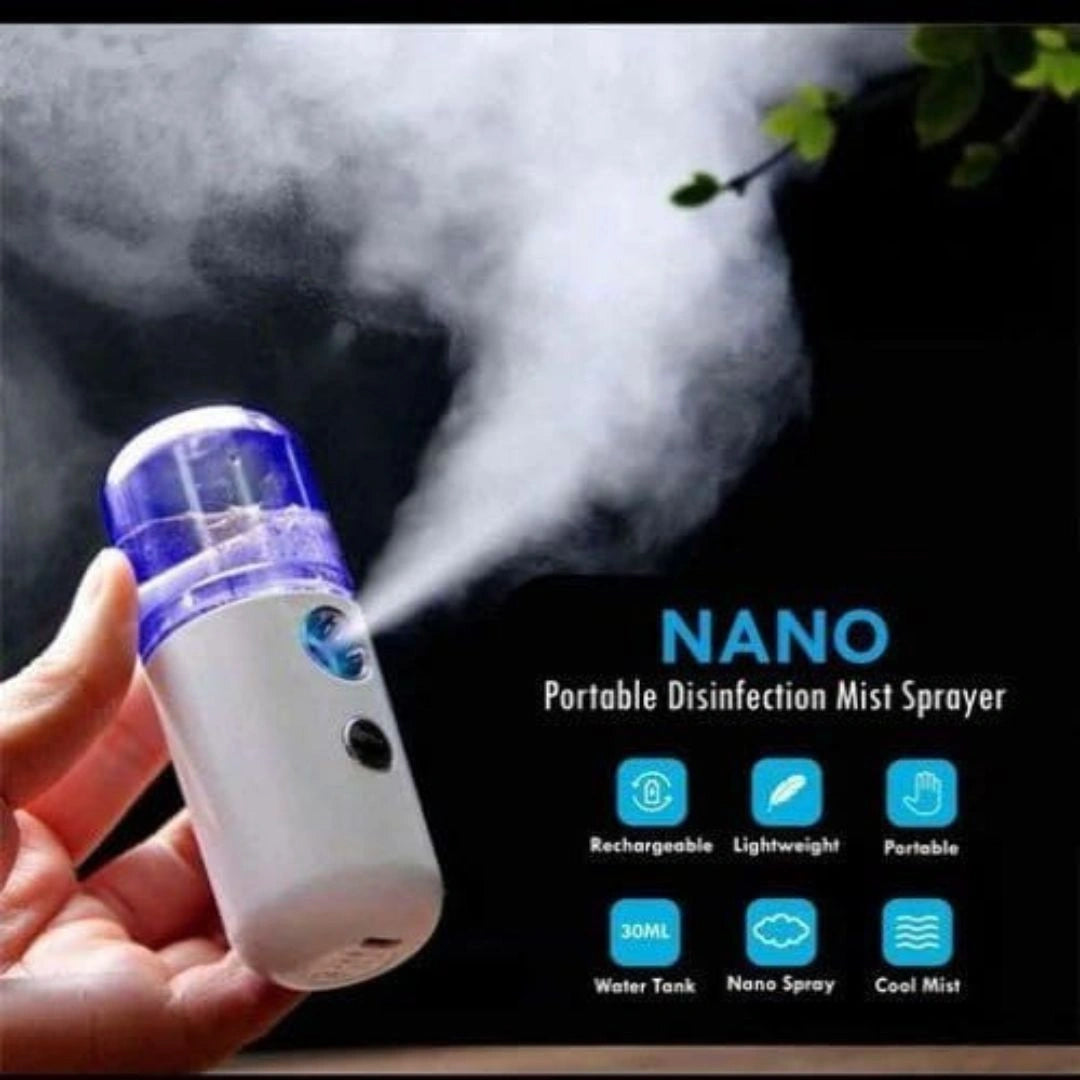 Nano mist sprayer rechargeable USB port